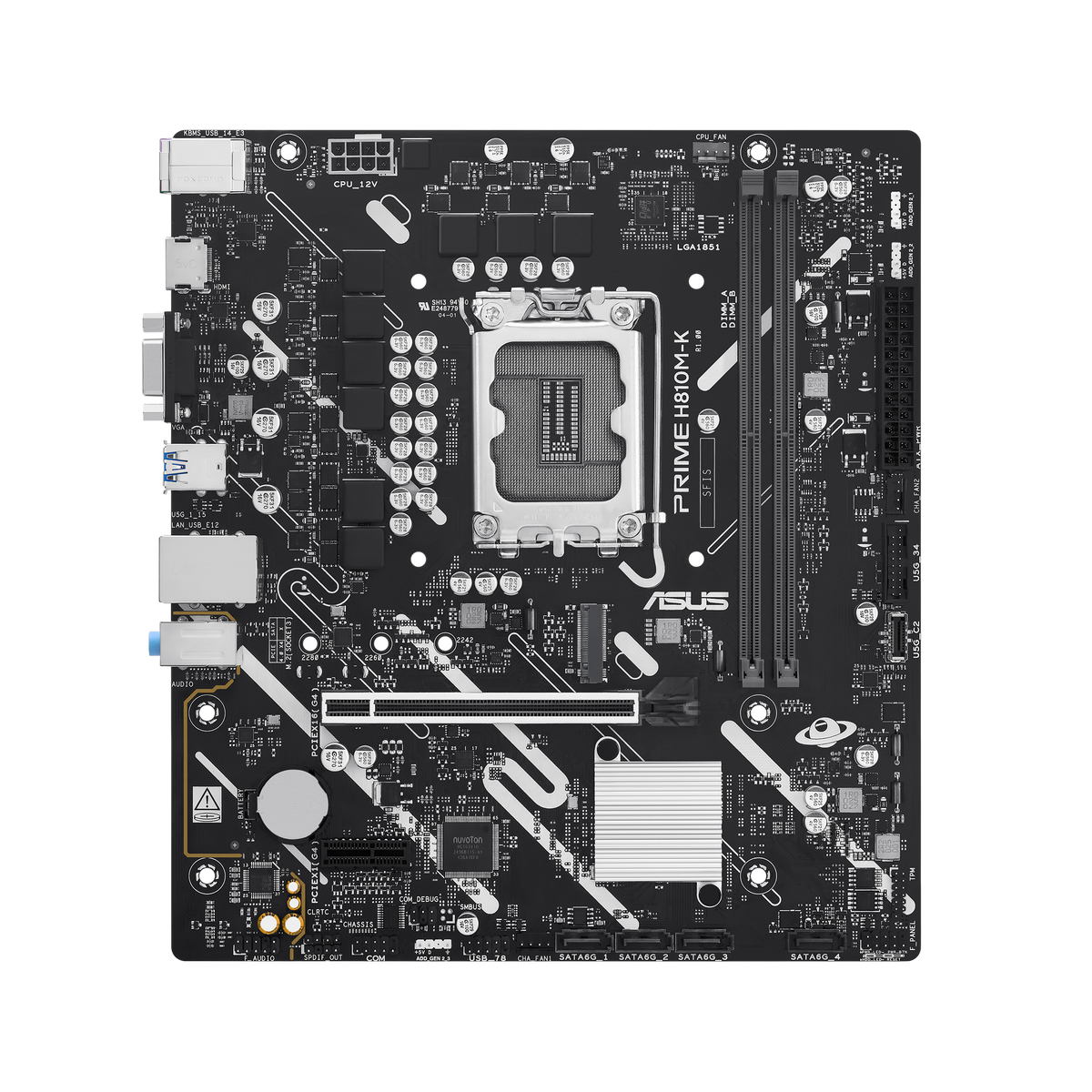 ASUS PRIME H810M-K – Mainboard – LGA 1851, Intel H810, mATX, DDR5