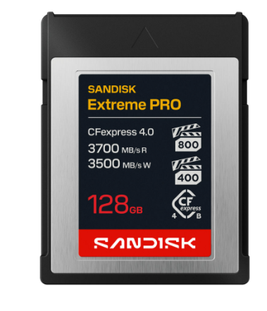SanDisk CFexpress 4.0 Typ B PCIe4x2 CompactFlash 128 GB