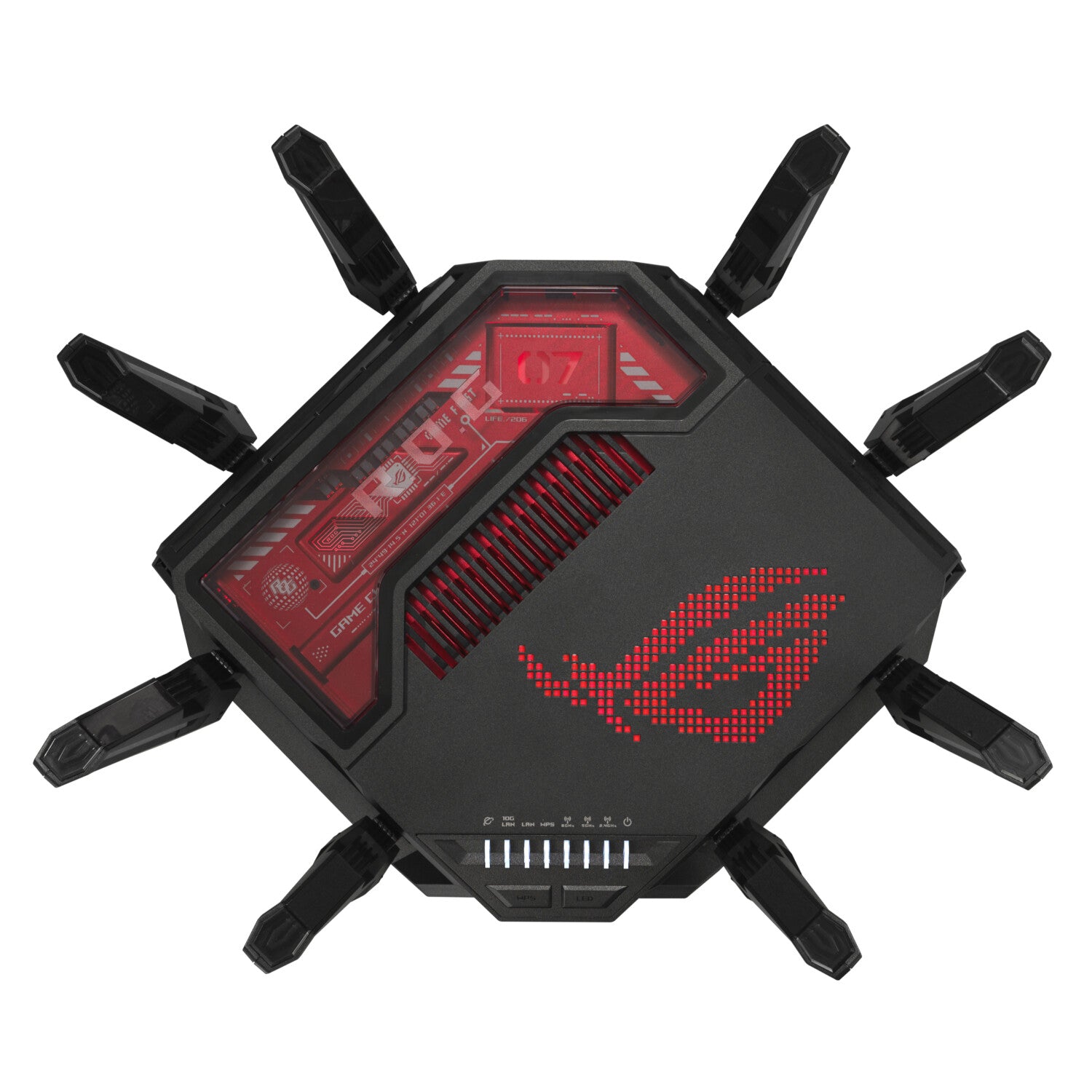 ASUS ROG Rapture GT-BE19000 Tisch-Router – Wi-Fi 7, Ethernet – Netzstrom 110–240 V
