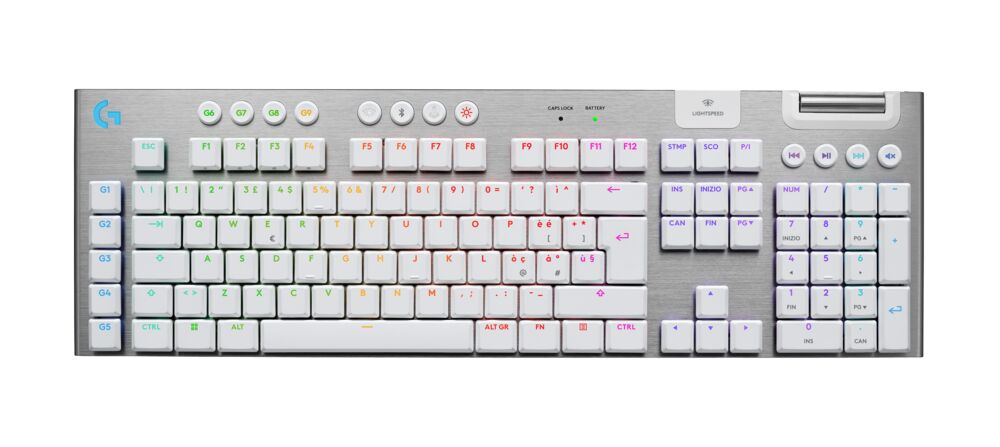 Logitech G G915 X – Gaming-Tastatur – Mechanisch – Bluetooth & 2,4 GHz (USB-A Empfänger) – QWERTZ (DE) – RGB