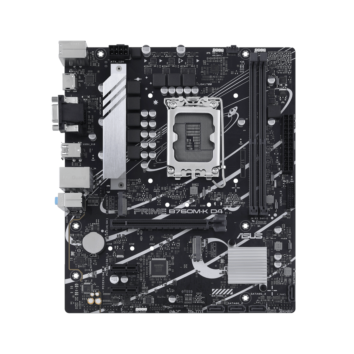 ASUS PRIME B760M-K D4 – Mainboard – LGA 1700, Intel B760, mATX, DDR4