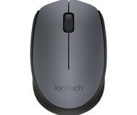 Logitech M170 – Maus – Kabellos (2,4 GHz), 1000 DPI, beidhändig, Grau