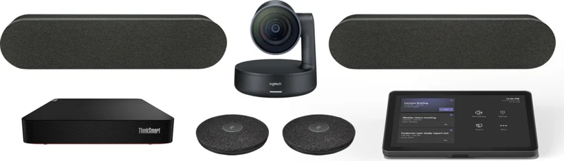 Logitech Tap LargeRoom + Rally Plus + Lenovo Core MTR – Videokonferenzsystem