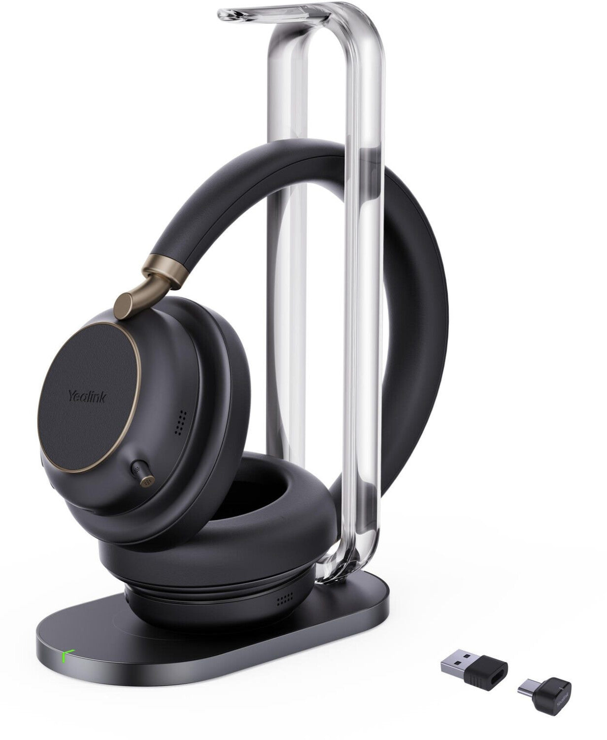 Yealink BH76 Plus – Duo Headset – Bluetooth, USB-C/USB-A – mit Station – Schwarz – für Microsoft Teams