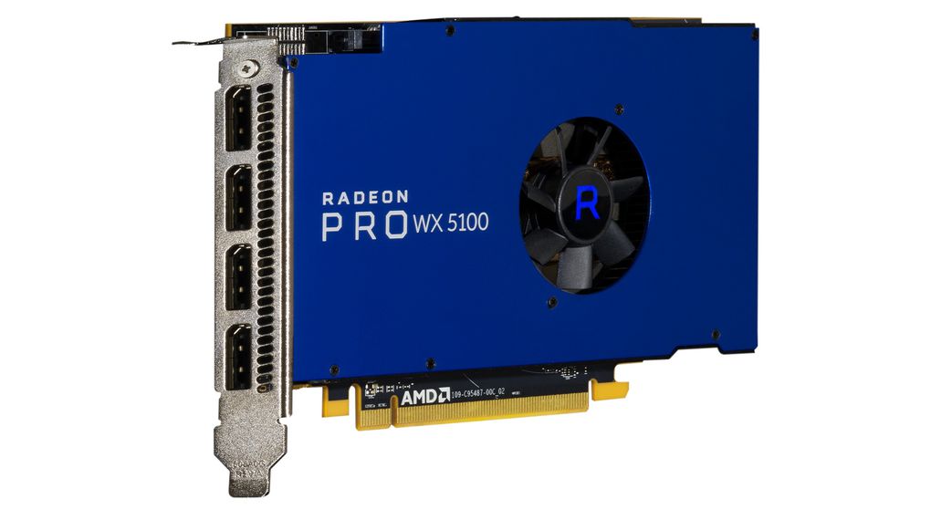 AMD Radeon Pro WX 5100 – PCIe Grafikkarte – 4×DisplayPort 1.4, PCIe 3.0, 8 GB GDDR5