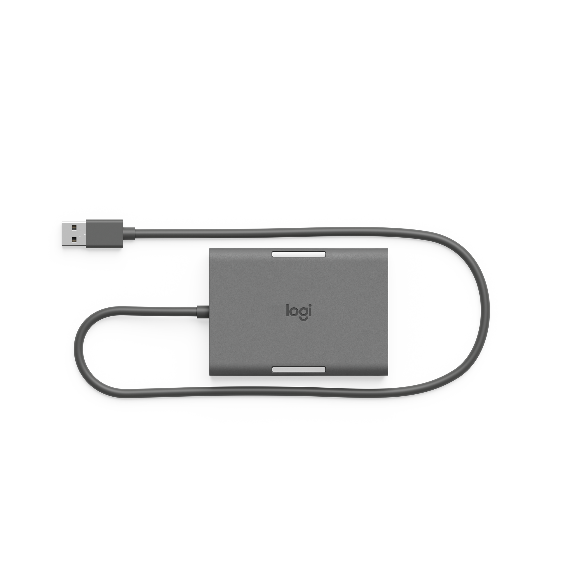 Logitech 952-000176 USB-A zu HDMI Adapter – für Windows, MacOS, Android, Graphit