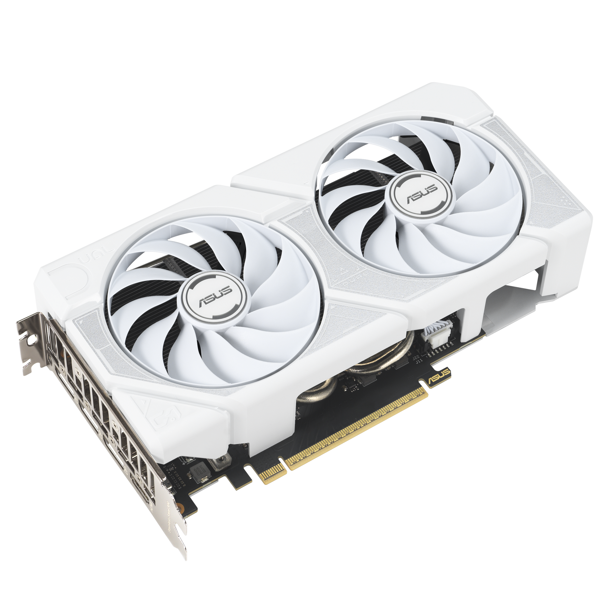 ASUS DUAL-RTX5060TI-O16G-WHITE – Grafikkarte – GeForce RTX 5060 Ti, 16 GB GDDR7, PCIe 5.0, 3×DP/1×HDMI, Weiss