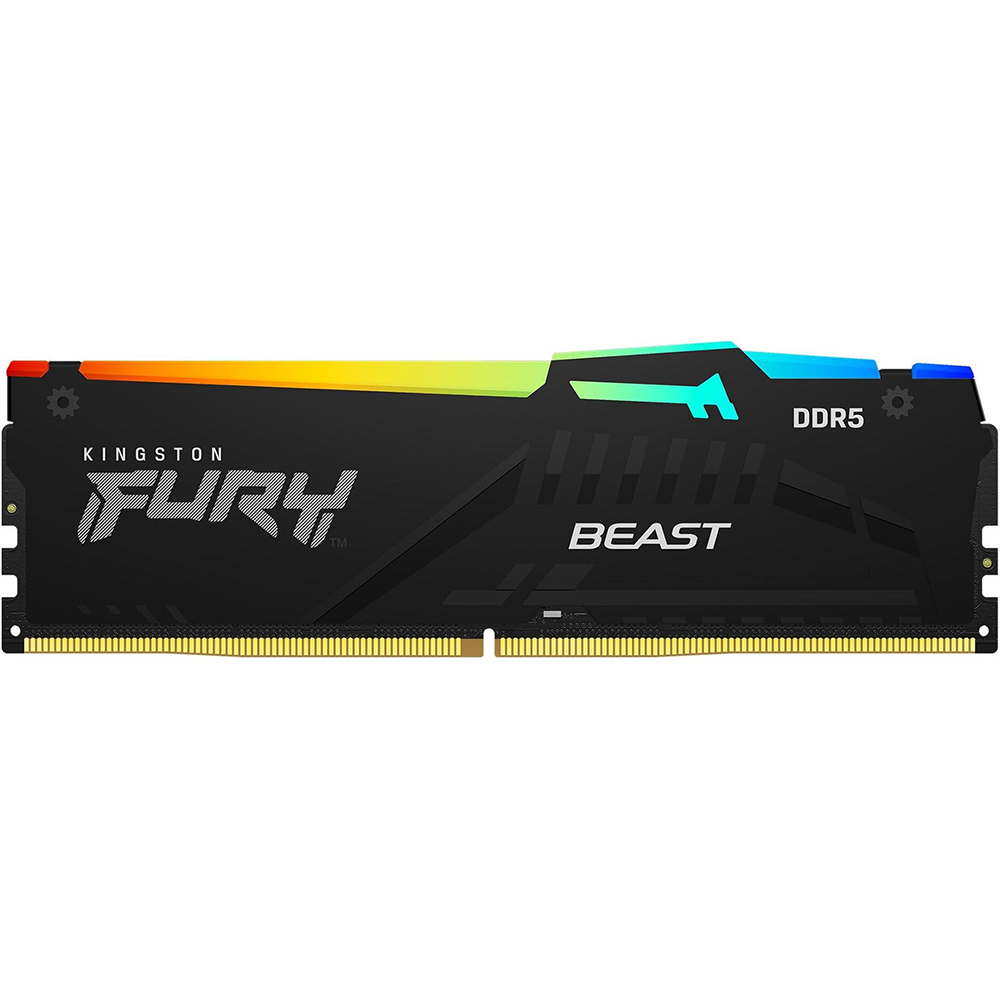Kingston Technology Kingston FURY Beast – 16 GB (2×8 GB) DDR5‑5200 CL40 RGB, 288‑pin DIMM