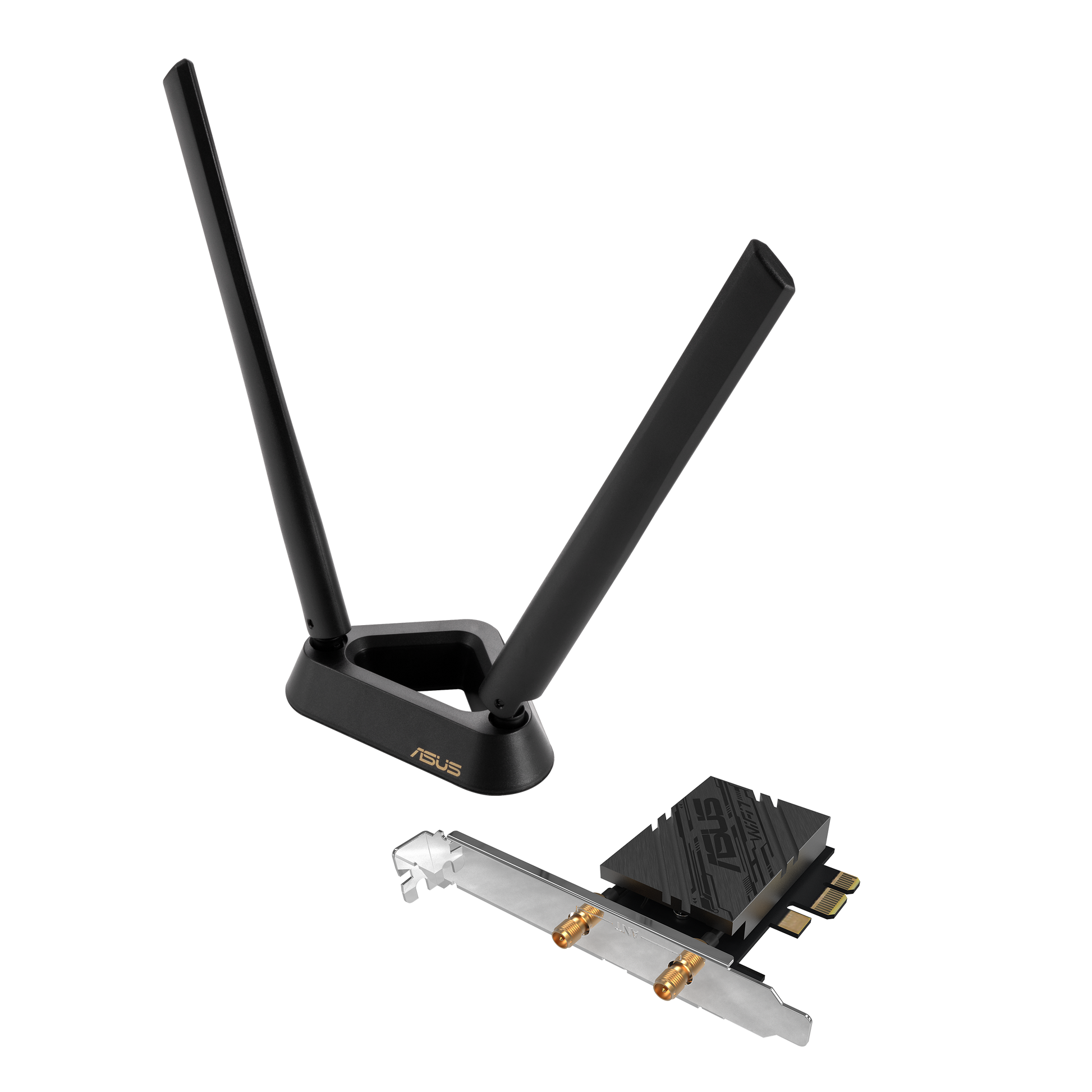ASUS PCE-BE92BT PCIe WLAN-Karte – Wi-Fi 7 (802.11be), Tri-Band (2,4/5/6 GHz), 5764 Mbit/s, Bluetooth 5.4