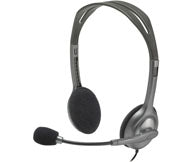 Logitech H111 Office-Headset – On-Ear, Stereo, 3,5 mm Klinke, Grau