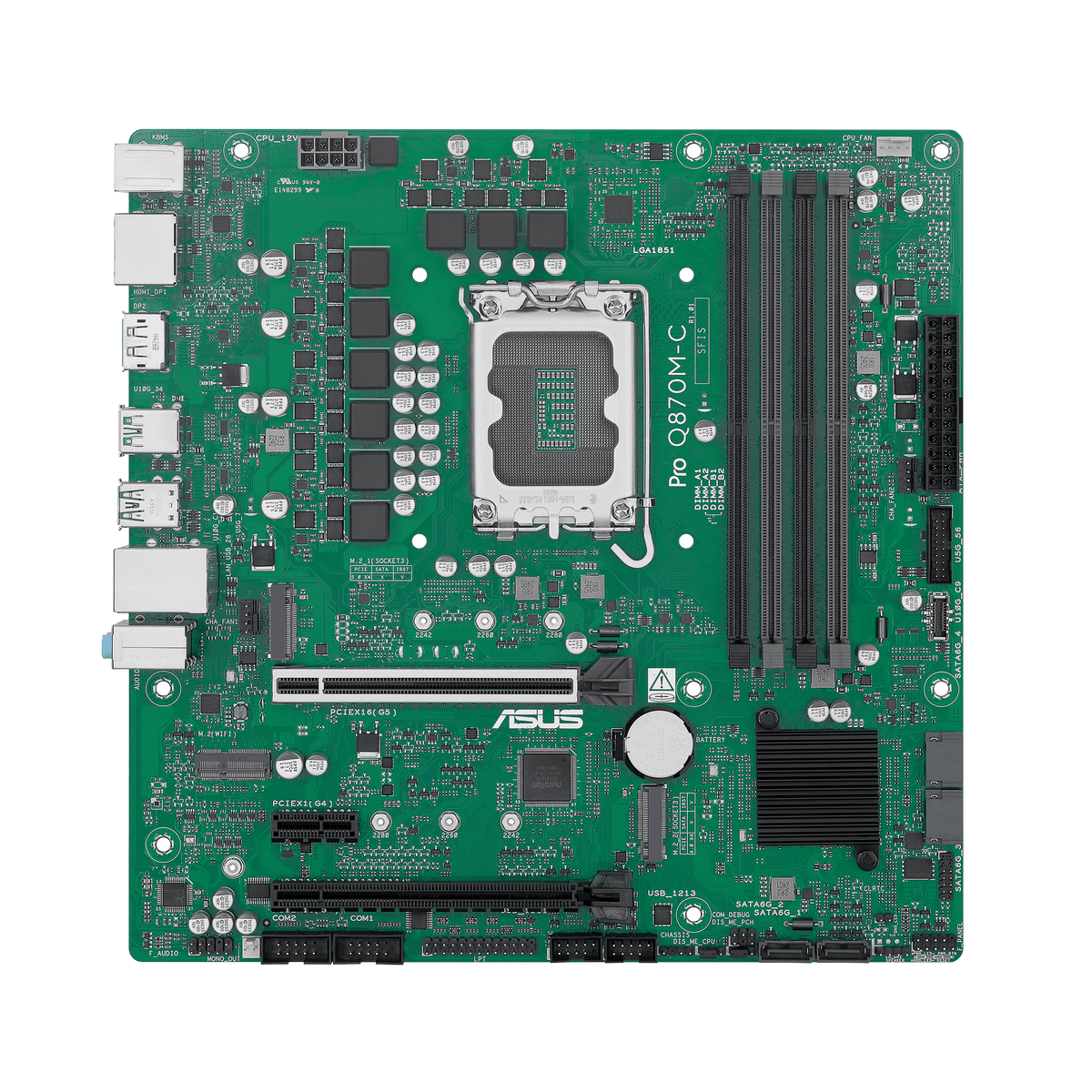 ASUS PRO Q870M-C-CSM – Mainboard – LGA 1851, Intel Q870, mATX, DDR5, 4×DIMM, 256 GB
