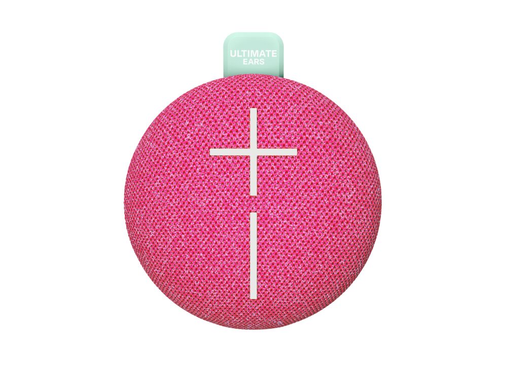 Ultimate Ears MINIROLL – Bluetooth-Lautsprecher – IP67, 12 h Akku, USB-C, Pink