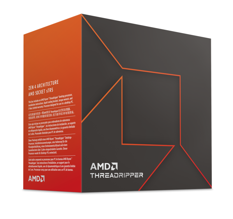 AMD Ryzen Threadripper 7980X – Prozessor – 64 Kerne/128 Threads, 5,1 GHz Boost, Sockel sTR5, 350 W, DDR5