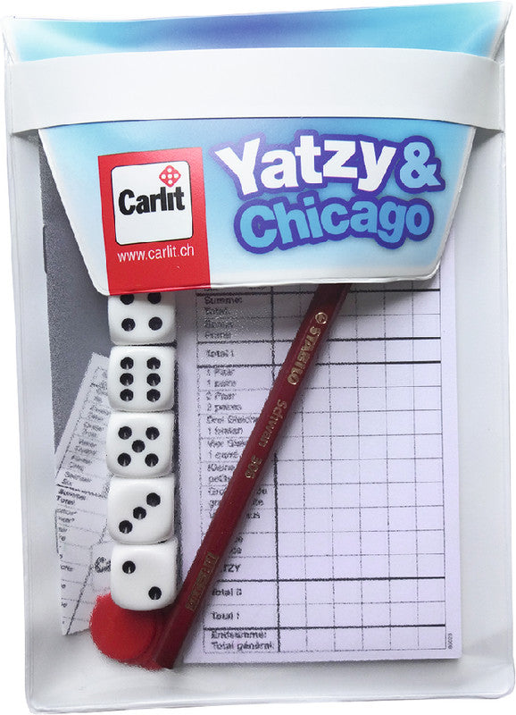 Carlit Yatzy & Chicago – 2–6 Spieler, ab 8 Jahren, mehrsprachig, 121 × 20 × 174 mm