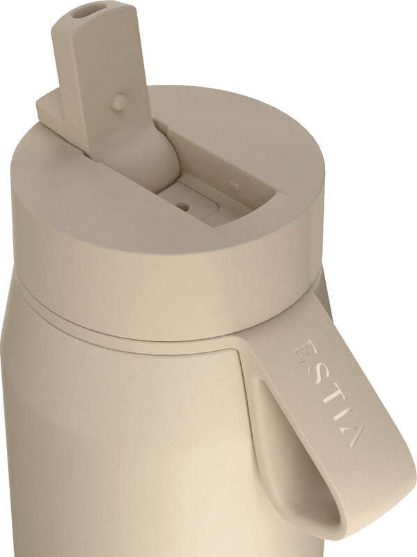 Estia Pulse Isolierflasche 500 ml – Doppelwandig 12 h Heiss / 24 h Kalt, Edelstahl, Schraubdeckel