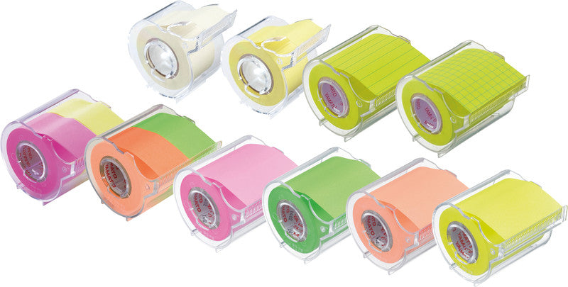 Yamato Haftnotizen Memoc – 25×10000 mm – weiss, 2×10 m, auf Rolle, mit Dispenser, Papier