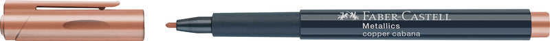 Faber-Castell Non-Permanent-Marker Creative Studio Metallic – Rundspitze 1,5 mm – sortiert – 6er-Set