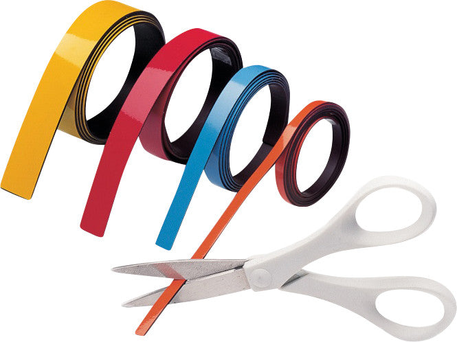 Ultra-Dex Magnetstreifen für Planungstafeln, magnetisch, zuschneidbar, 9 × 1000 mm, Gelb