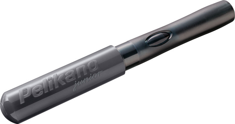 Pelikano junior – Federspitze L – für Linkshänder – anthrazit, blau – Patronen