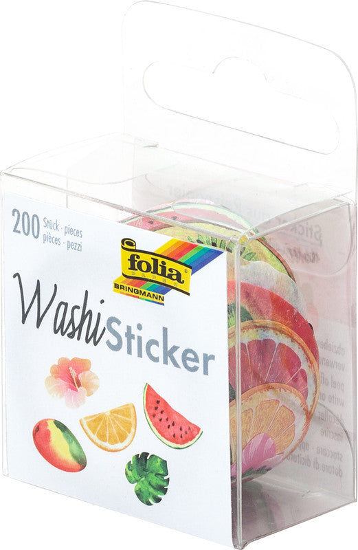Folia Sticker – 200 Stück – wiederablösbar – mehrfarbig