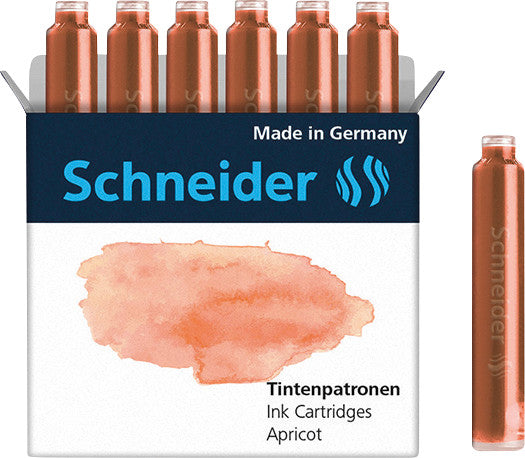 Schneider AG Schneider Callissima Kalligrafie Set – 1,1/1,5/1,8 mm – für Rechts- & Linkshänder – Aprikose – Patronen
