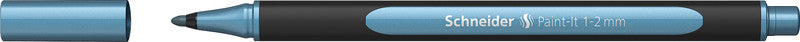 Schneider Schreibgeräte Schneider Paint-It Filzstift Metallic – Rundspitze, 1–2 mm, polarblau metallic