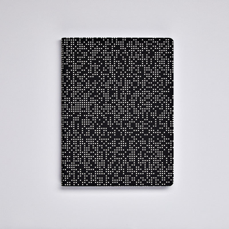 nuuna Notizbuch Graphic L, A5, 256 Seiten – schwarz, weiss