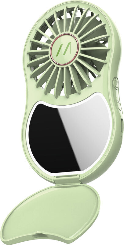 Muitomas Handventilator MIRRORFANGN – 3 Stufen, USB-C, Grün