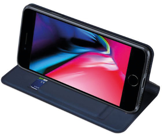 Dux Ducis Booklet-Hülle Skin Pro – für Apple iPhone SE (2020) – blau – mit Kartenfach, Magnetverschluss