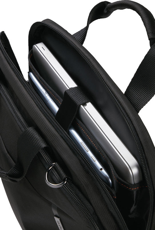 Samsonite Network 4 Notebook-Tasche – 11 l, Aufsteckfunktion, Recyceltes PET (rPET), Schwarz