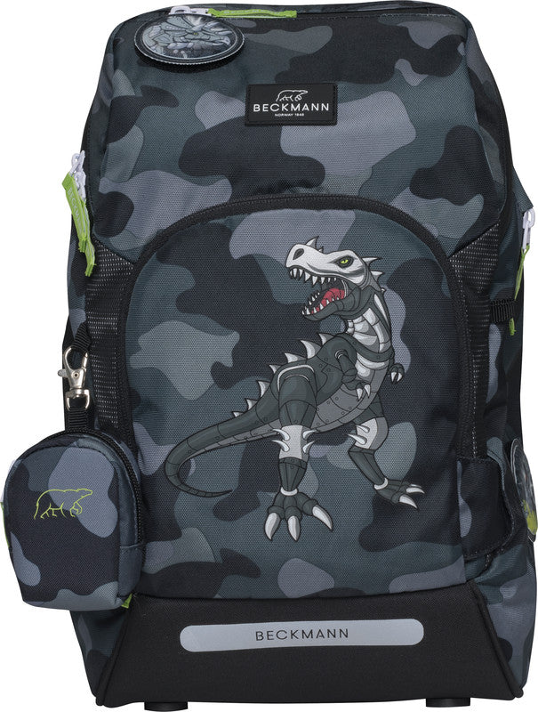 Beckmann Schulrucksack Active Air Flx – 6-teilig – Camo Rex – 26,0×39,0×22,0 cm – recycelte Materialien