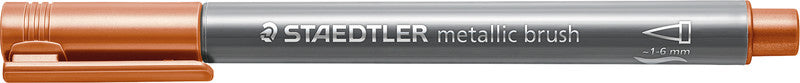 Staedtler Pinselstift – metallic, farbig sortiert, 10er-Pack, Pinselspitze, leicht abwischbar