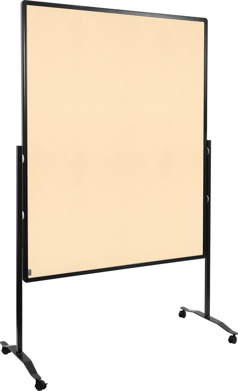 Legamaster Pinnwand – Filz, Alurahmen – 120 × 150 cm, Beige, Premium Plus mobil