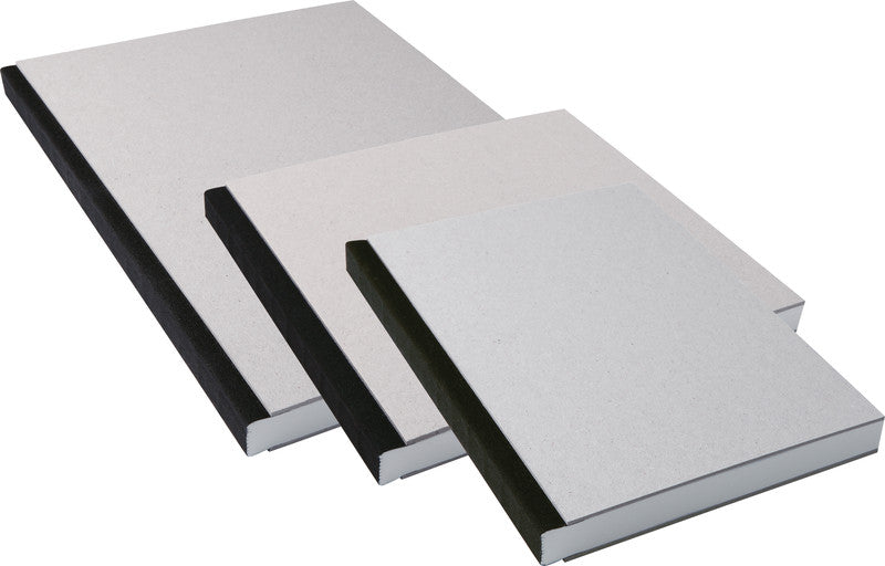 Kunst&papier Kunst & Papier – Skizzenbuch, 21 × 21 cm, 100 g/m², 144 Seiten, grau, säurefrei