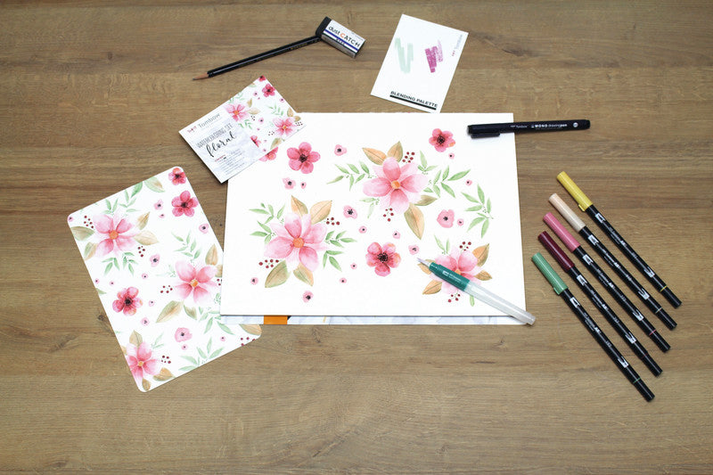 Tombow Starter Kit Handlettering – 4 ABT Dual Brush Pens – A5