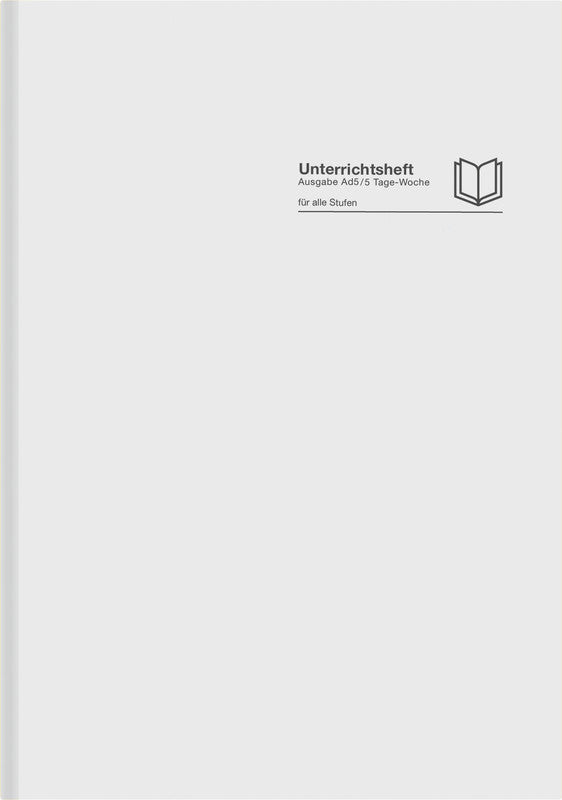 Verlag für unterrichtsm. Unterrichtsheft, A4, Karton, 128 Seiten, perforiert, 100 g/m² – Grau