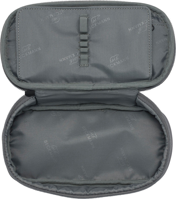 Beckmann Sport Jr. Schlamperetui, leer – Grün Orange – Kunststoff – 22,0 × 11,0 × 5,0 cm