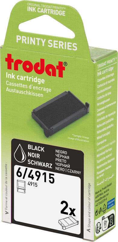 Trodat Ersatzkissen – für Modell 4915, schwarz, Kunststoff, getränkt
