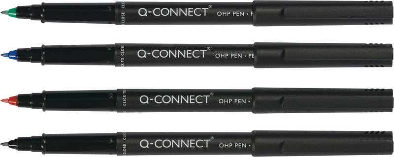 Q-Connect OHP-Marker für Folien – schwarz