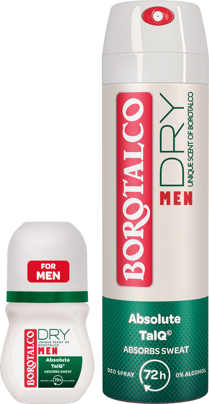 Borotalco Deodorant Spray – 150 ml, bis zu 72 Stunden Schutz, alkoholfrei