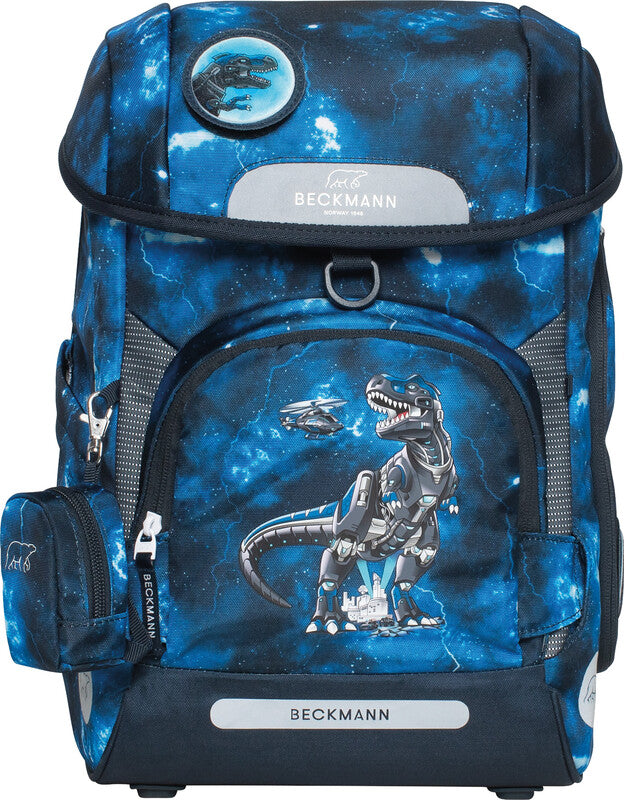 Beckmann Schulrucksack Plus Air – 6-teilig – Tech Rex – recyclingfähig