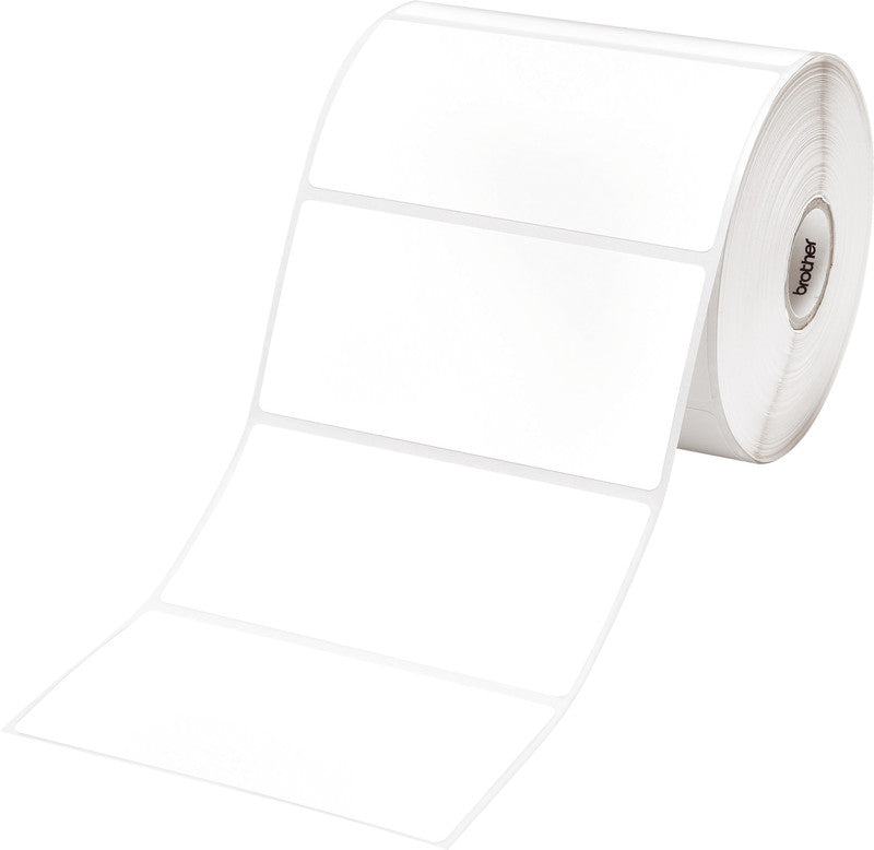 Brother Etiketten, 102 mm × 50 mm, weiss, Papier, permanent, 8 Rollen