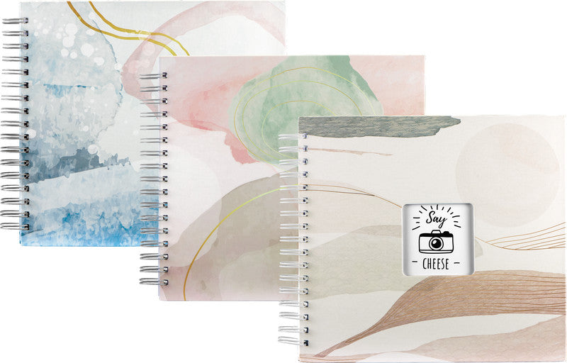 Hama Fotobuch Watercolor – braun, Spiralbindung, Karton, 280 × 240 mm