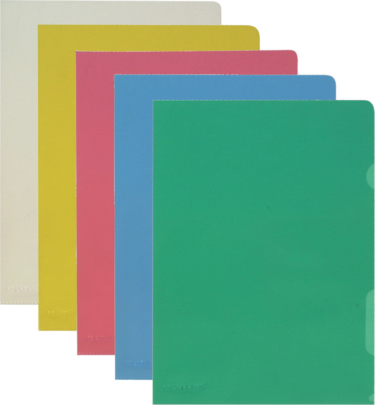 Q-connect Sichtmappe A4 – Rot, Kunststoff, Glänzend, 140 µm, 100er-Pack