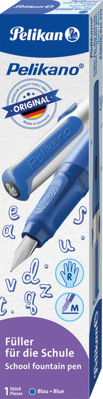 Pelikano – Federspitze M – für Rechtshänder – Blau – Patronen