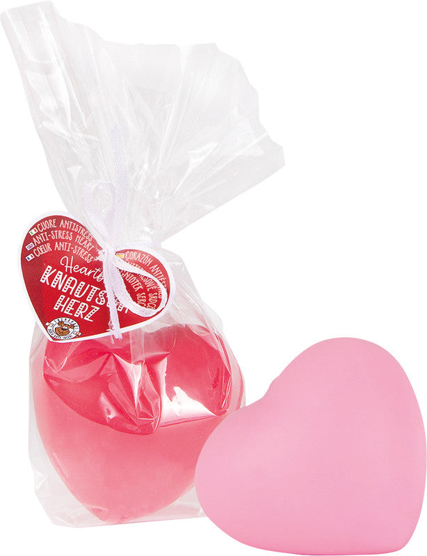 Trendhaus Knautsch-Herz Heartbeat Stressball – 6,5 × 6 × 4,5 cm, mit PVA-Pulver gefüllt