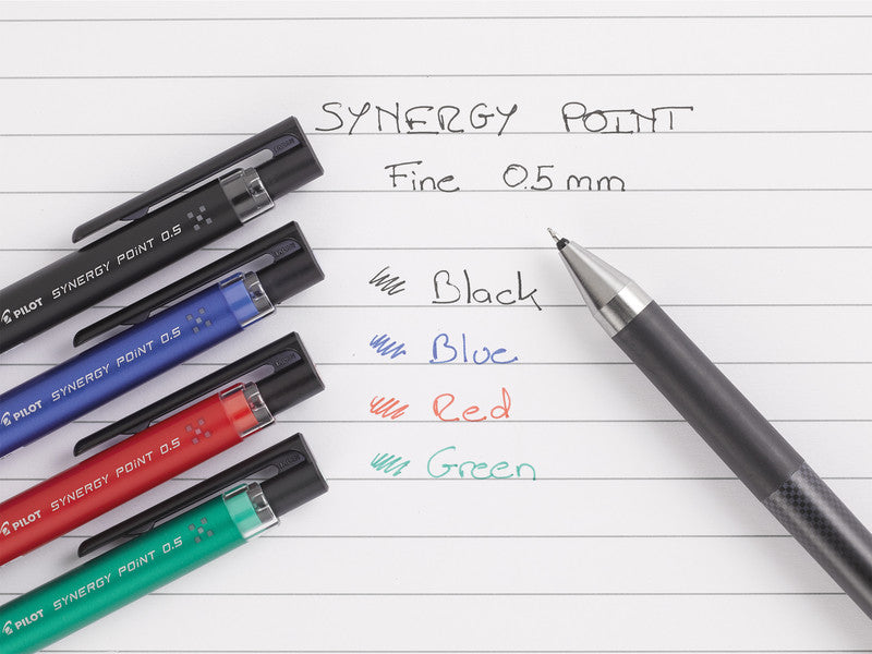 Pilot Synergy Point – Tintenroller, dokumentenecht, Druckmechanik, 0,25 mm, grün