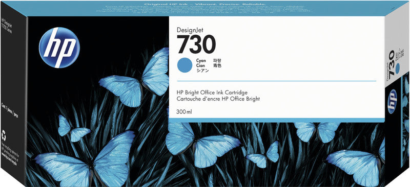 HP Tintenpatrone 730, cyan, 300 ml