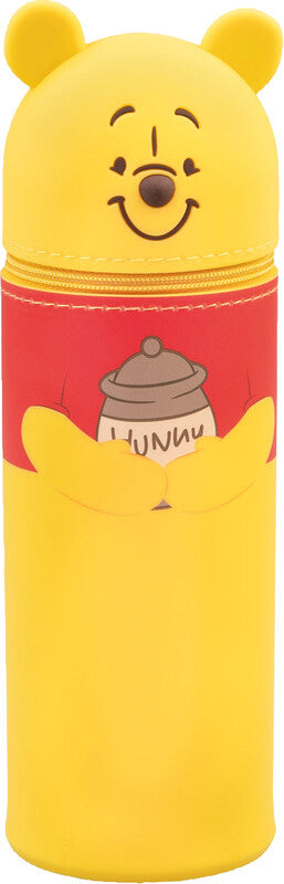 Disney Schlamperetui, leer (1-teilig), 1 Klappe, Winnie The Pooh, mehrfarbig, Silikon, 7 × 18 cm