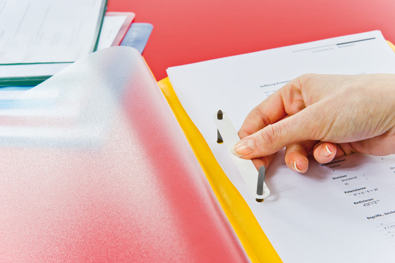 Q-CONNECT Schnellhefter – A4, PP, Gelb, Beschriftungsfeld